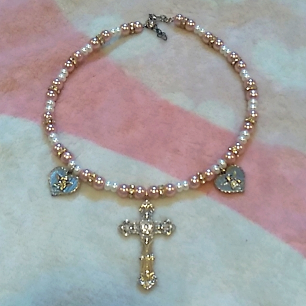 Handmade cross necklace